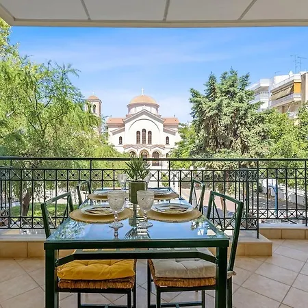 Elegant For 8, 3 Min From Apartment Chalkís